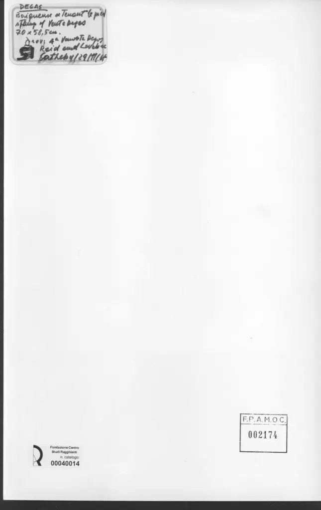 Anonimo , Degas, Edgar - sec. XIX - Baigneuse se tenant le pied , retro