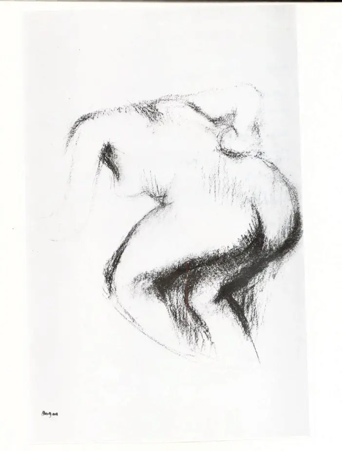 Anonimo , Degas, Edgar - sec. XIX - Femme s'essuyant , fronte