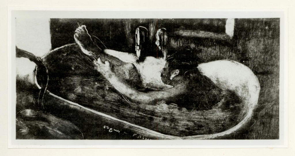 Anonimo , Degas, Edgar - sec. XIX - Femme au bain , fronte