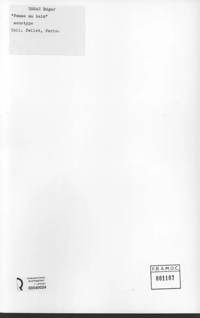 Anonimo , Degas, Edgar - sec. XIX - Femme au bain , retro