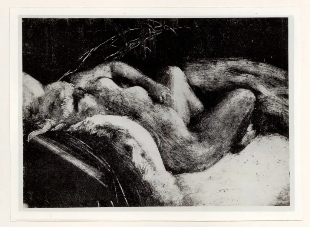 Anonimo , Degas, Edgar - sec. XIX - Le sommeil , fronte