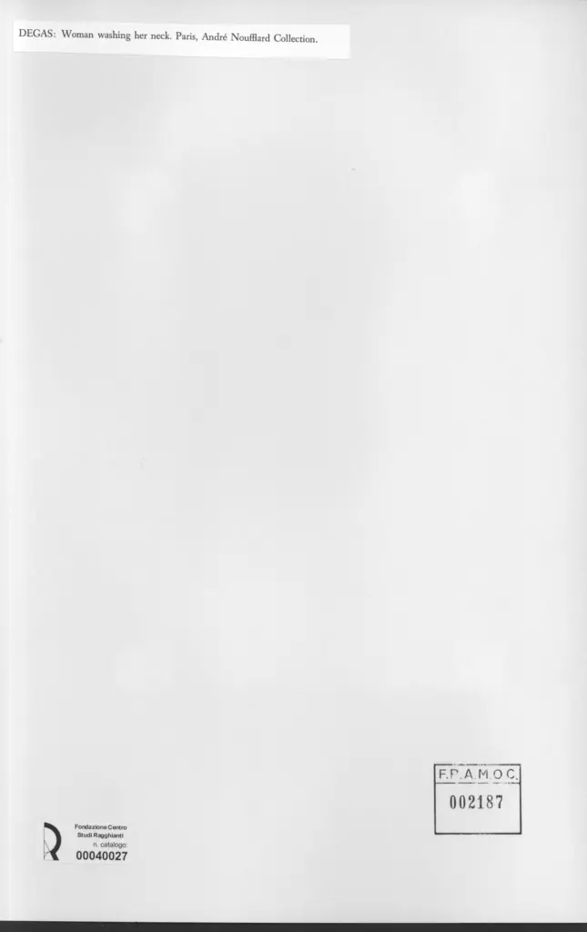 Anonimo , Degas, Edgar - sec. XIX - Woman washing her neck , retro