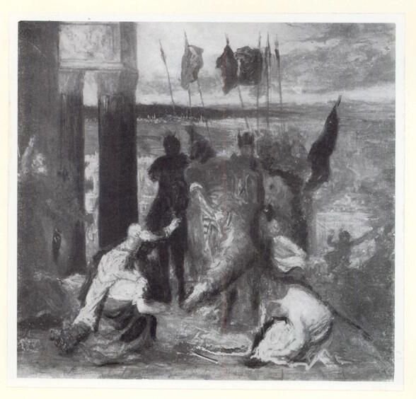 Anonimo , Degas, Edgar - sec. XIX - L'entrée des Croisés à Constantinople , fronte