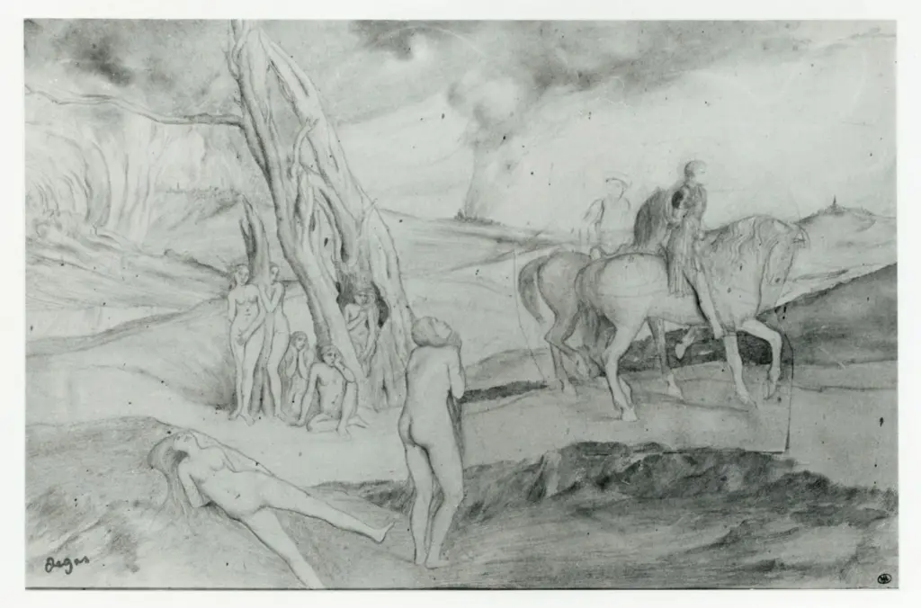 Anonimo , Degas, Edgar - sec. XIX - Etude pour les Malheurs de la ville d'Orl&eacute;ans , fronte