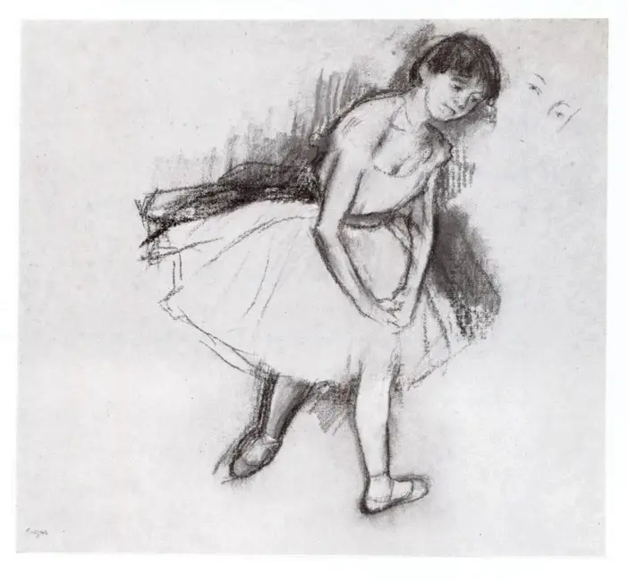 Anonimo , Degas, Edgar - sec. XIX - Danseuse debout , fronte