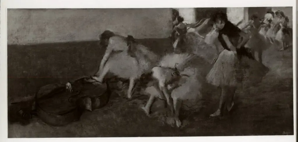 Giacomelli , Degas, Edgar - sec. XIX - Ballerine nella stanza verde , fronte