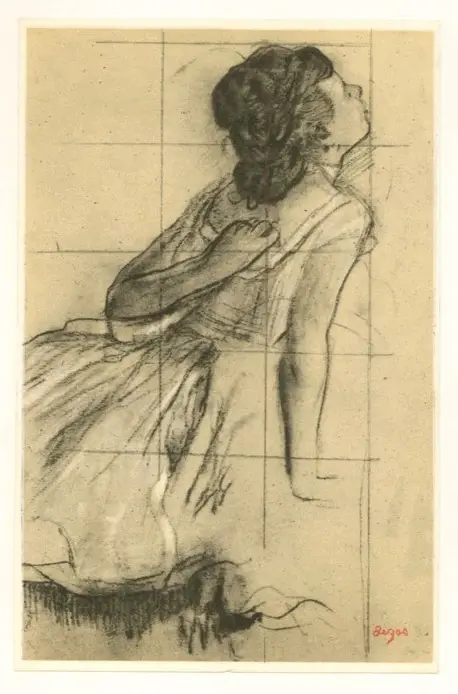 Anonimo , Degas, Edgar - sec. XIX - Danseuse se grattant le dos , fronte