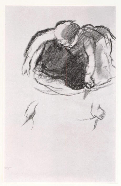 Anonimo , Degas, Edgar - sec. XIX - Danseuse assise , fronte