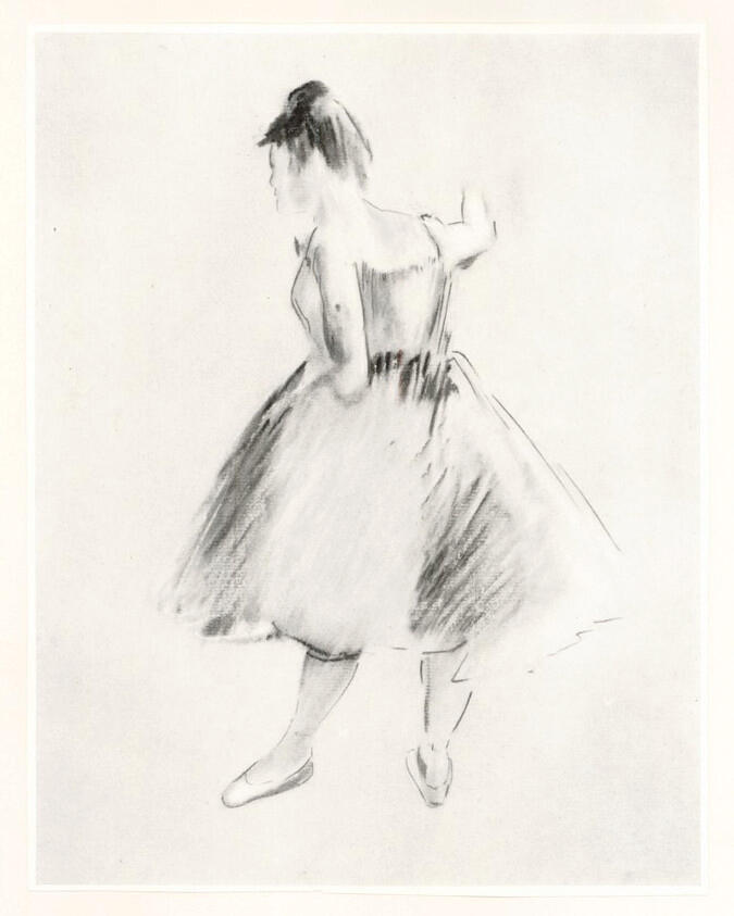 Anonimo , Degas, Edgar - sec. XIX - Danseuse , fronte