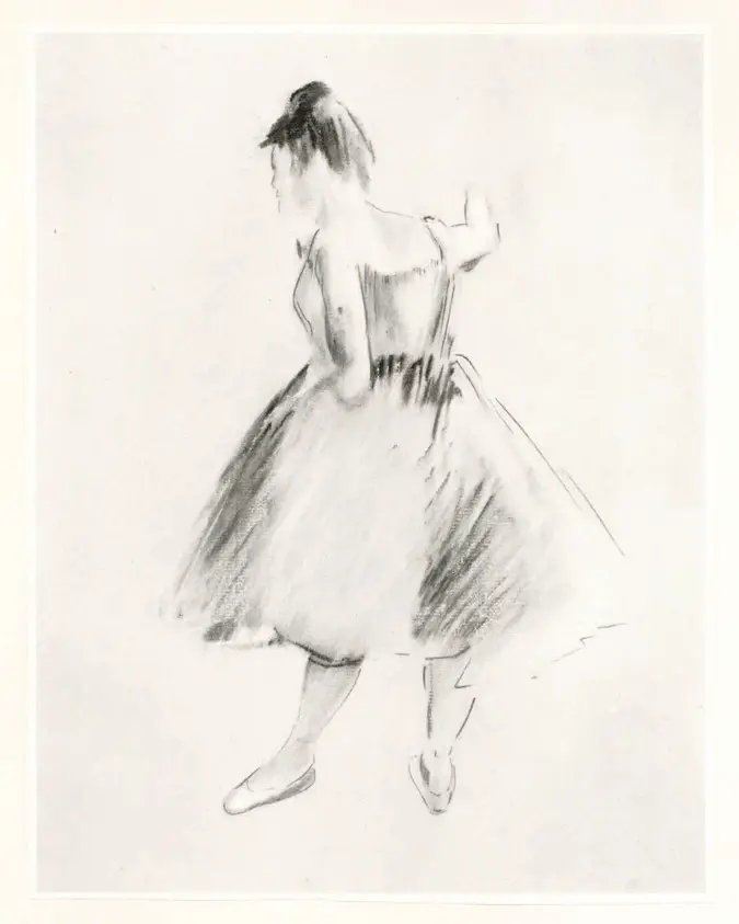 Anonimo , Degas, Edgar - sec. XIX - Danseuse , fronte