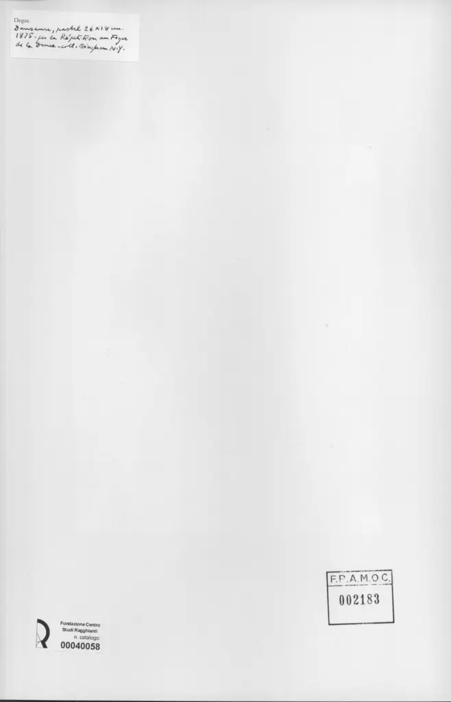 Anonimo , Degas, Edgar - sec. XIX - Danseuse , retro