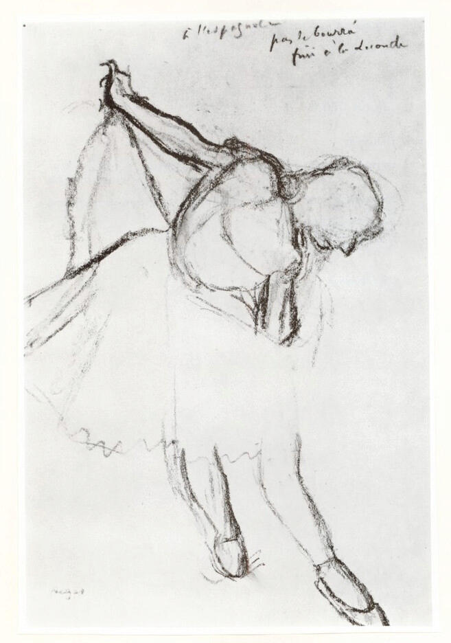 Anonimo , Degas, Edgar - sec. XIX - Danseuse (Pas de Bourrée) , fronte