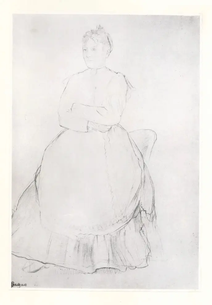 Anonimo , Degas, Edgar - sec. XIX - Portrait de Madame Ducros , fronte