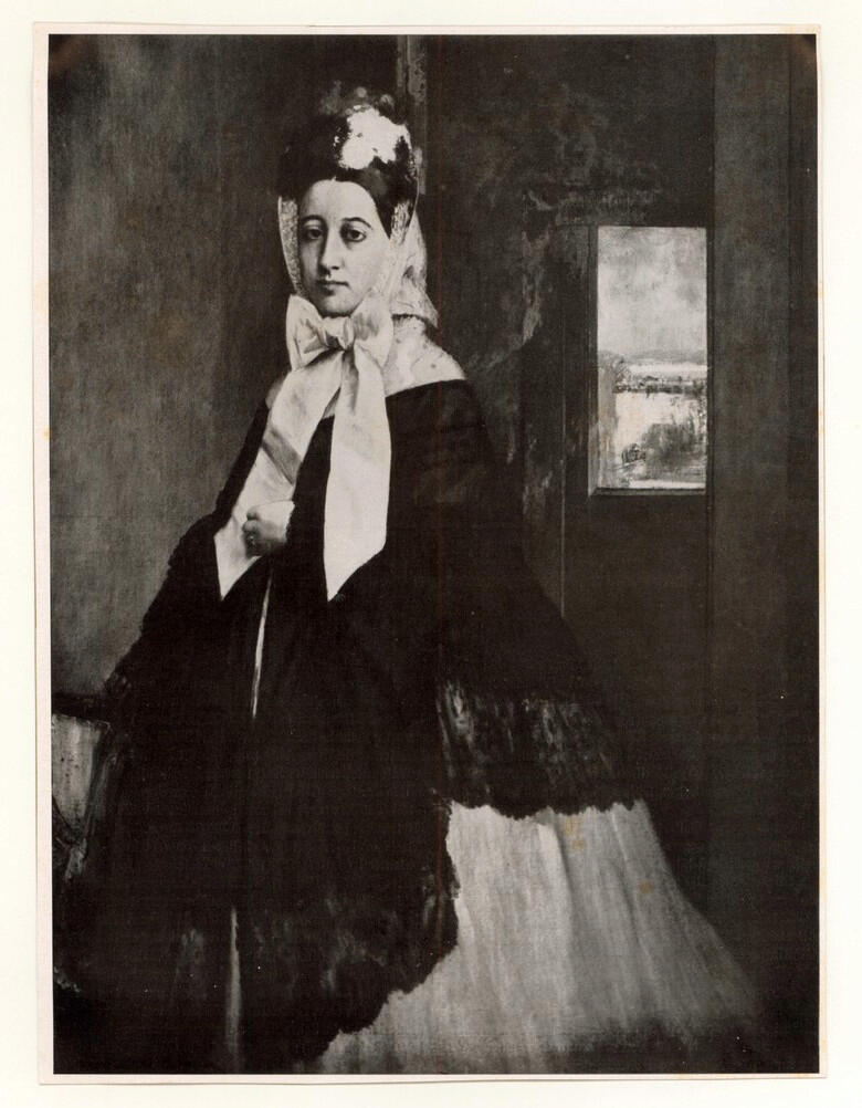 Anonimo , Degas, Edgar - sec. XIX - Madame Thérèse Morbilli-Degas , fronte