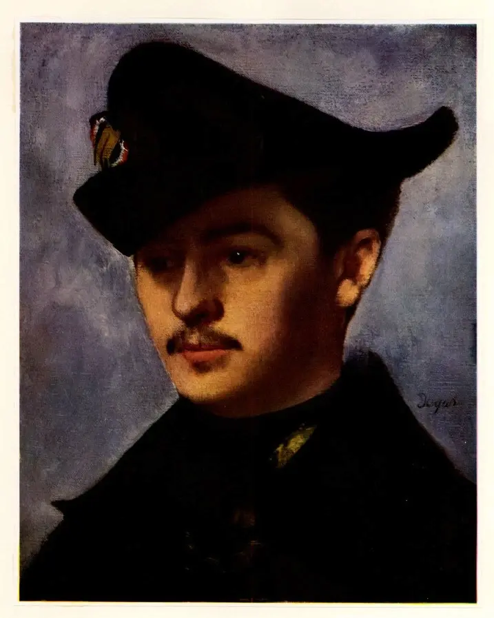 Anonimo , Degas, Edgar - sec. XIX - Portrait d'un polytechnicien , fronte