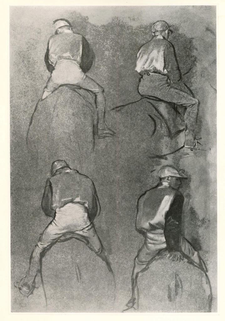 Degas, Edgar , Uomo a cavallo