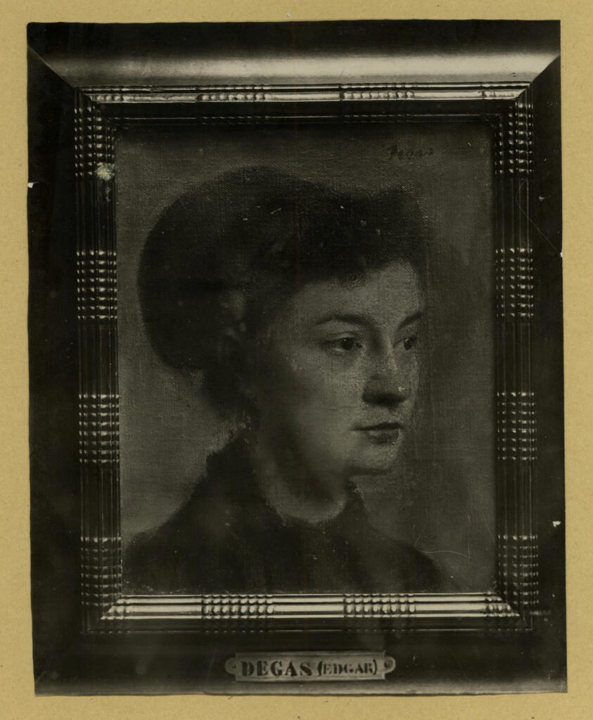 Anonimo , Degas, Edgar - sec. XIX - Testa femminile , fronte