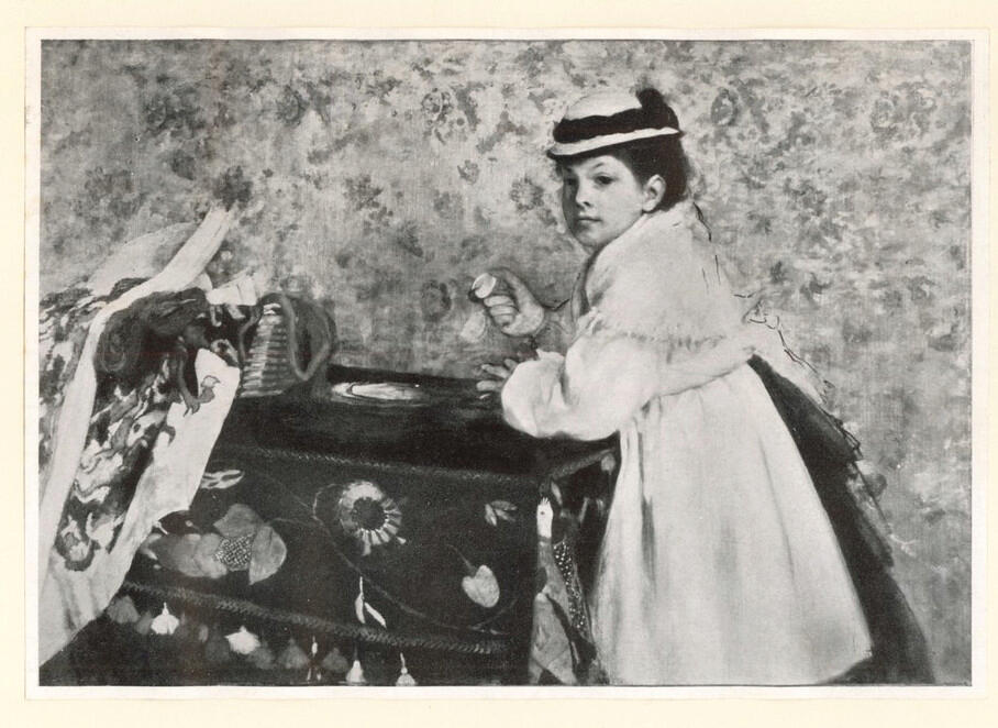 Anonimo , Degas, Edgar - sec. XIX - Ritratto di Hortense Valpinçon , fronte