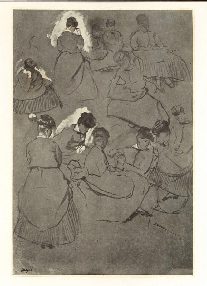 Anonimo , Degas, Edgar - sec. XIX - Spettatrici alle corse , fronte