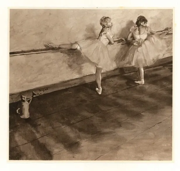Anonimo , Degas, Edgar - sec. XIX - T&auml;nzerinnen an der Barre , fronte