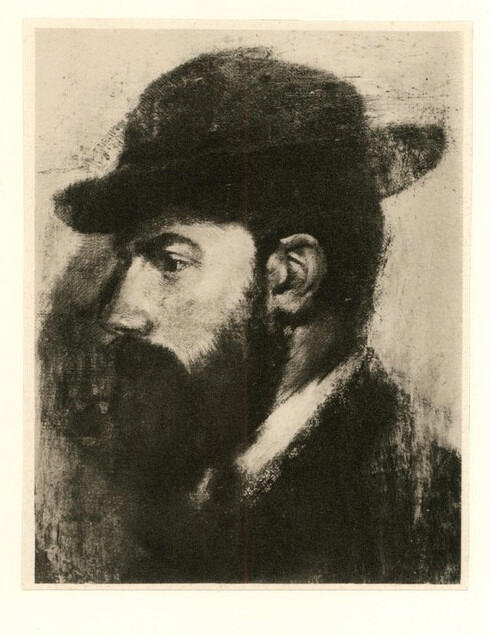 Anonimo , Degas, Edgar - sec. XIX - Portrait de M. Henri Rouart , fronte