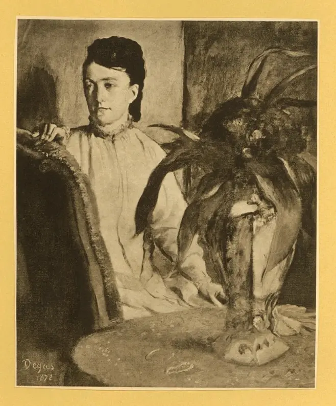 Anonimo , Degas, Edgar - sec. XIX - Signora seduta , fronte