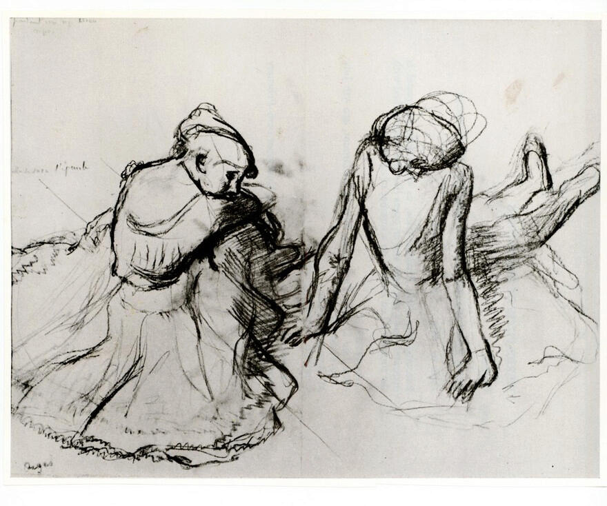 Anonimo , Degas, Edgar - sec. XIX - Elle se suce l'épaule , fronte