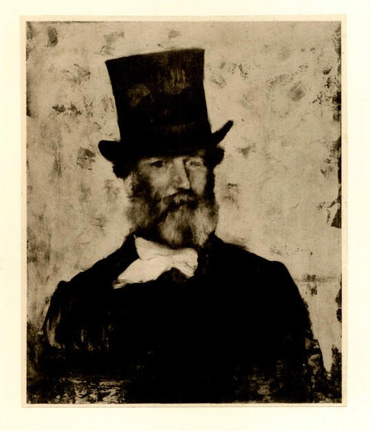 Druet , Degas, Edgar - sec. XIX - Portrait de M. Léopold Levert , fronte