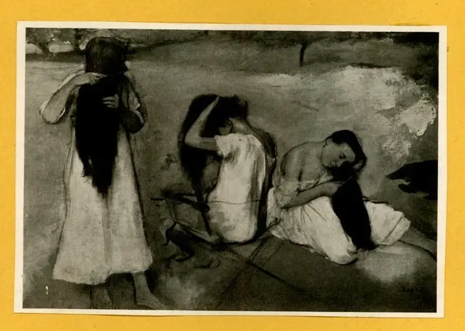 Anonimo , Degas, Edgar - sec. XIX - Femmes qui se retaignent , fronte