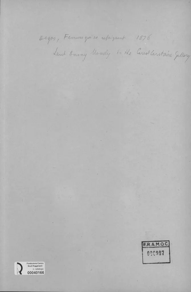 Anonimo , Degas, Edgar - sec. XIX - Femmes qui se retaignent , retro