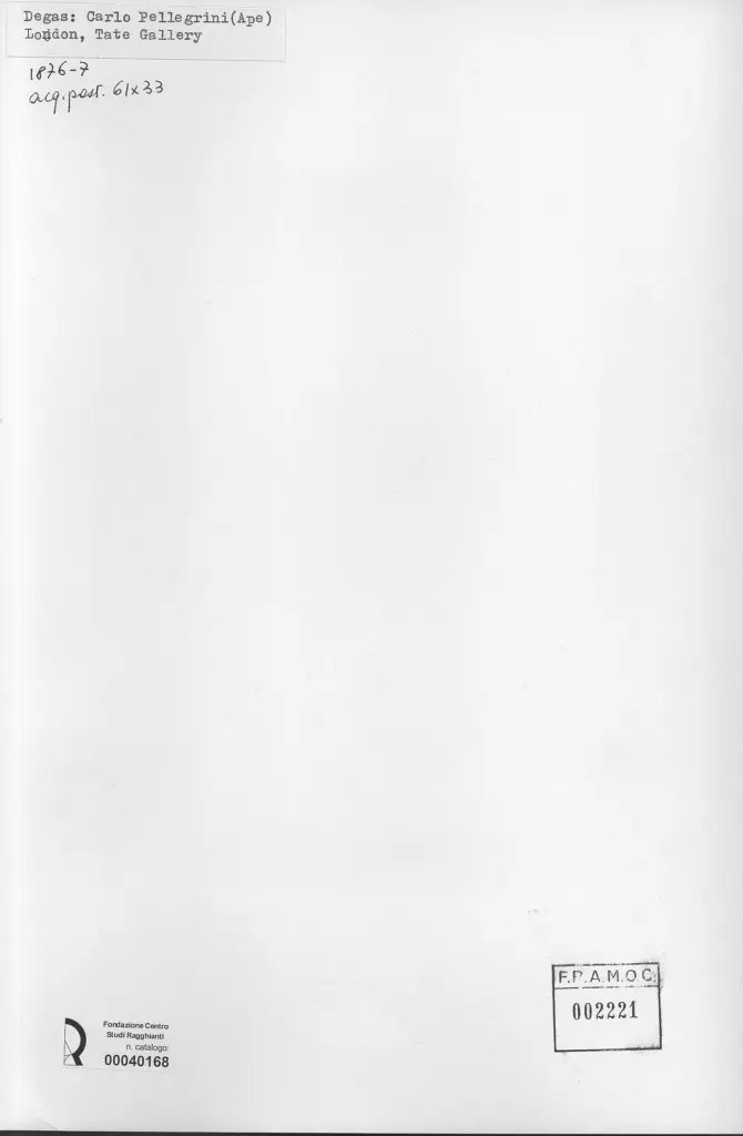 Anonimo , Degas, Edgar - sec. XIX , retro