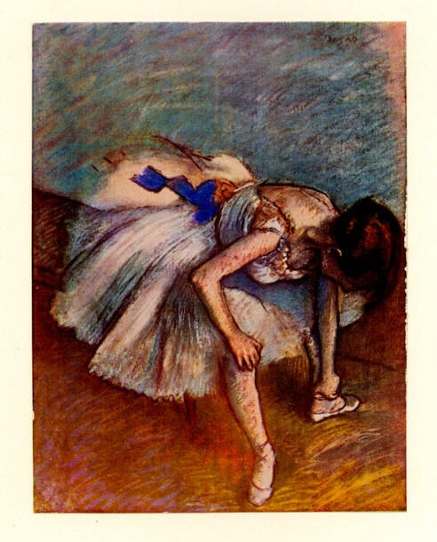 Anonimo , Degas, Edgar - sec. XIX - Dancer tying her slipper , fronte