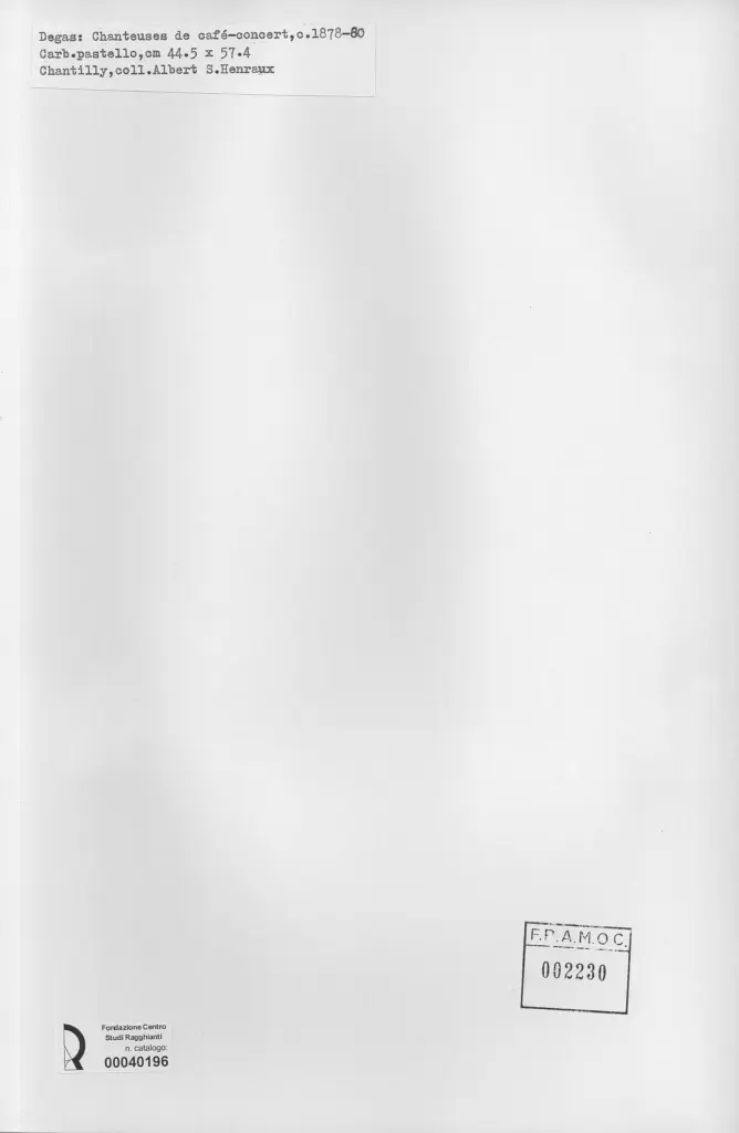 Anonimo , Degas, Edgar - sec. XIX , retro