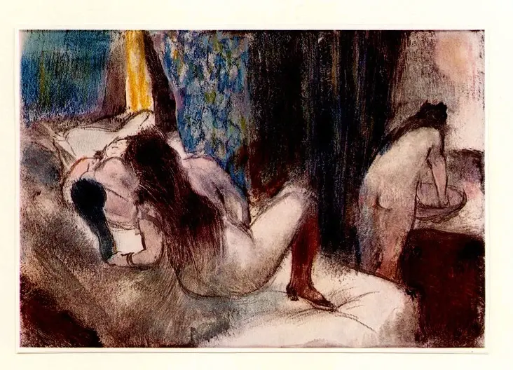 Anonimo , Degas, Edgar - sec. XIX - Femmes nues , fronte