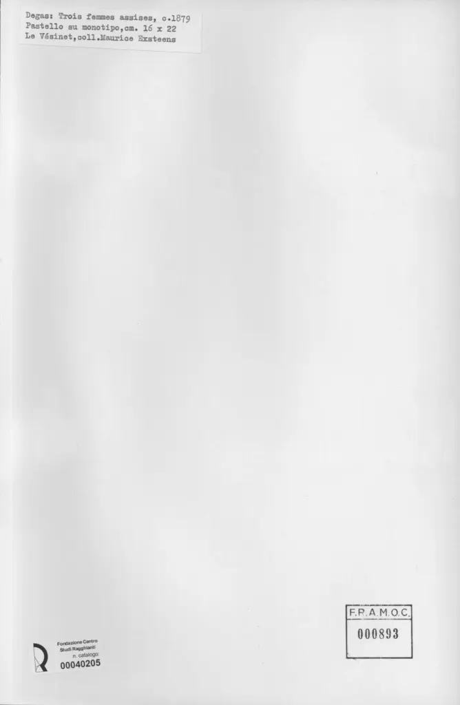 Anonimo , Degas, Edgar - sec. XIX , retro