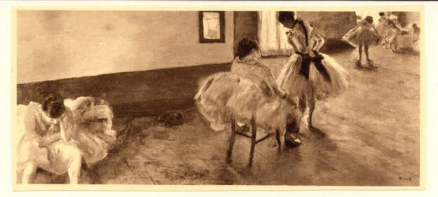 Anonimo , Degas, Edgar - sec. XIX - Lecon de danse , fronte