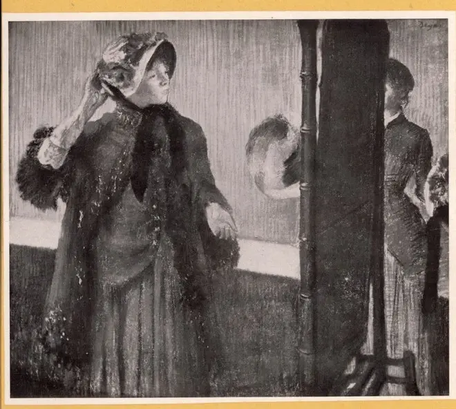 Anonimo , Degas, Edgar - sec. XIX - Dalla modista , fronte