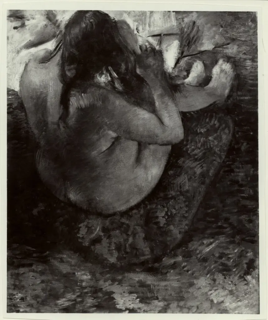 Giacomelli , Degas, Edgar - sec. XIX - Donna che si pettina , fronte