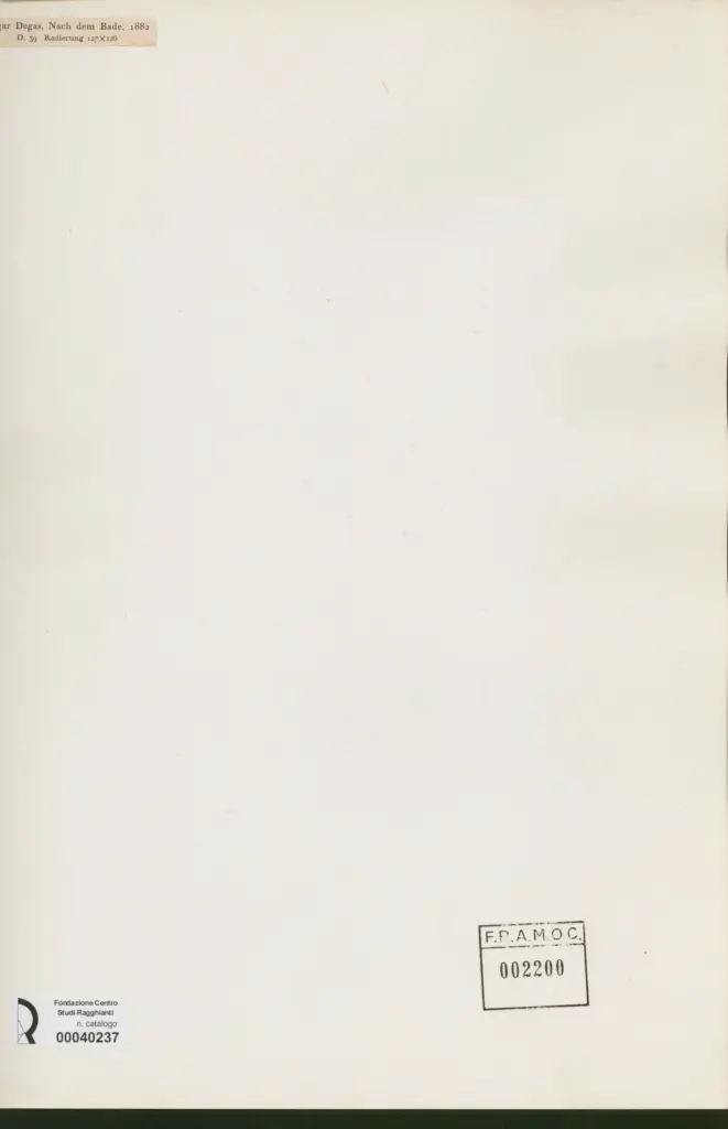 Anonimo , Degas, Edgar - sec. XIX - Nach dem Baden , retro