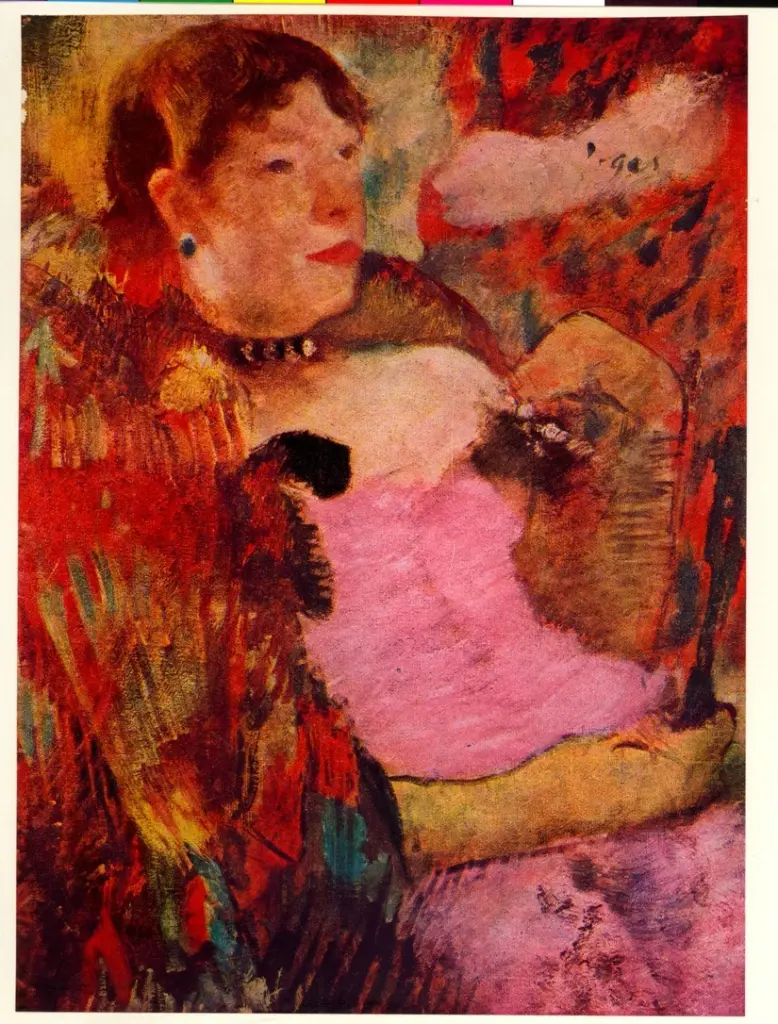 Anonimo , Degas, Edgar - sec. XIX - Donna al caffè , fronte