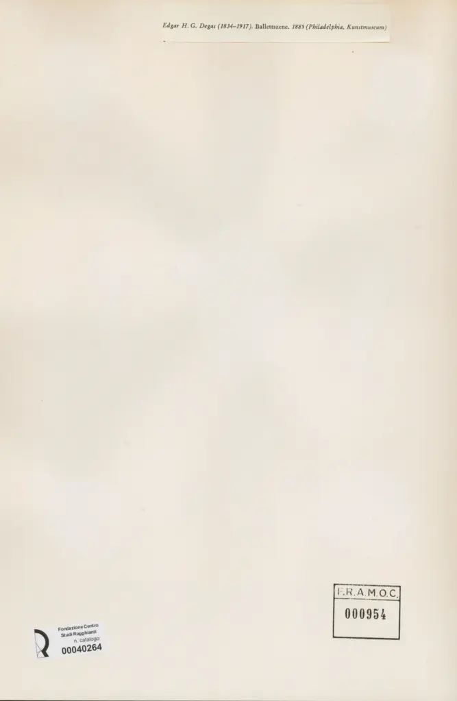 Anonimo , Degas, Edgar - sec. XIX - Ballettszene , retro
