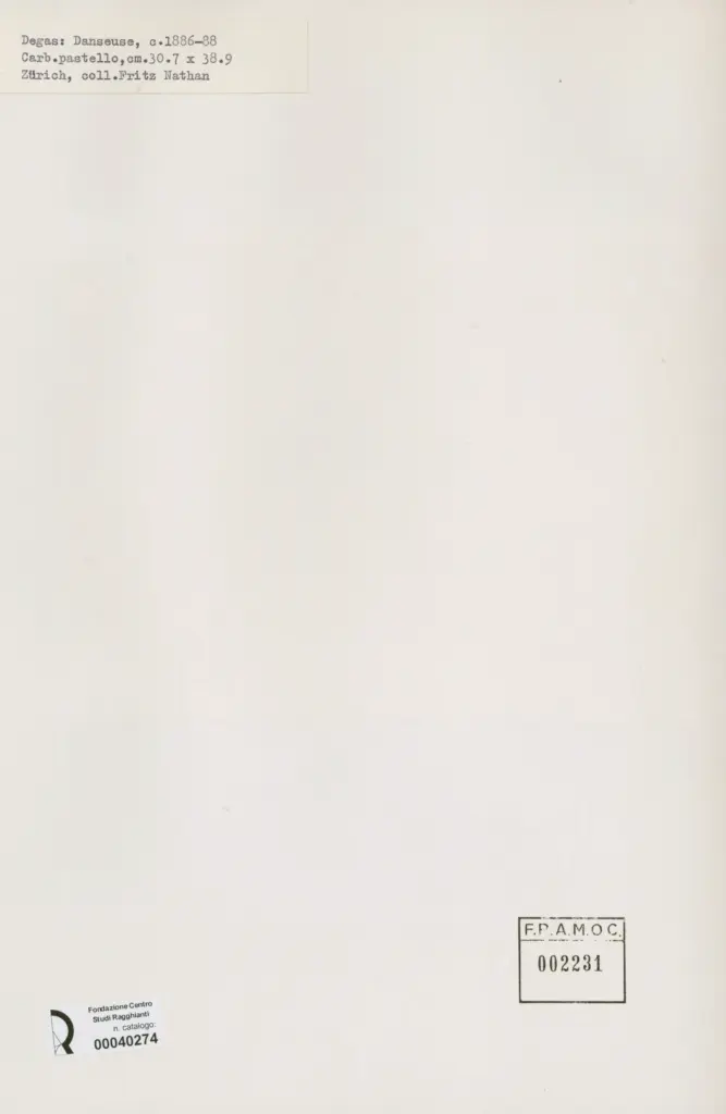 Anonimo , Degas, Edgar - sec. XIX - Danseuse , retro