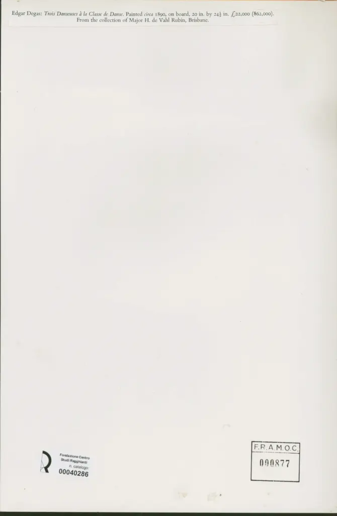 Degas, Edgar - sec. XIX , retro