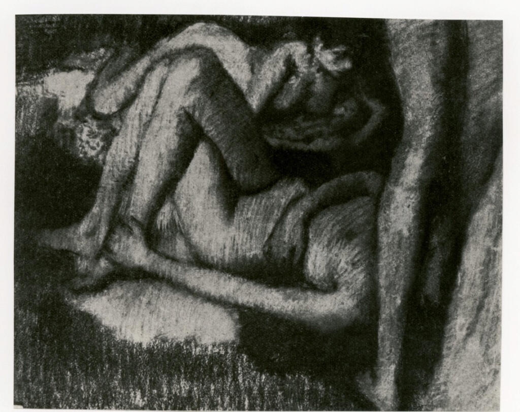 Anonimo , Degas, Edgar - sec. XIX - Deux femmes couchées et ètude de jambes , fronte
