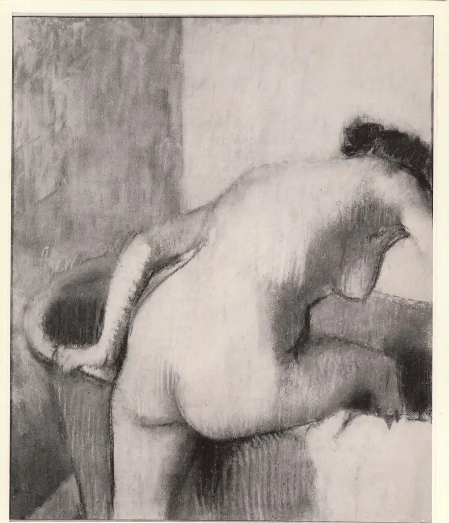 Anonimo , Degas, Edgar - sec. XIX - Nudo di donna , fronte