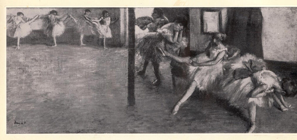 Anonimo , Degas, Edgar - sec. XIX - The ballet rehearsal , fronte