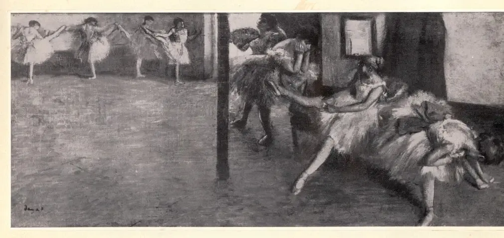 Anonimo , Degas, Edgar - sec. XIX - The ballet rehearsal , fronte