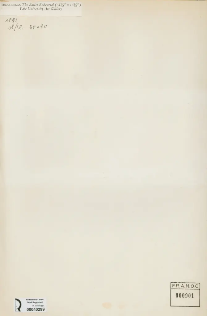 Anonimo , Degas, Edgar - sec. XIX - The ballet rehearsal , retro