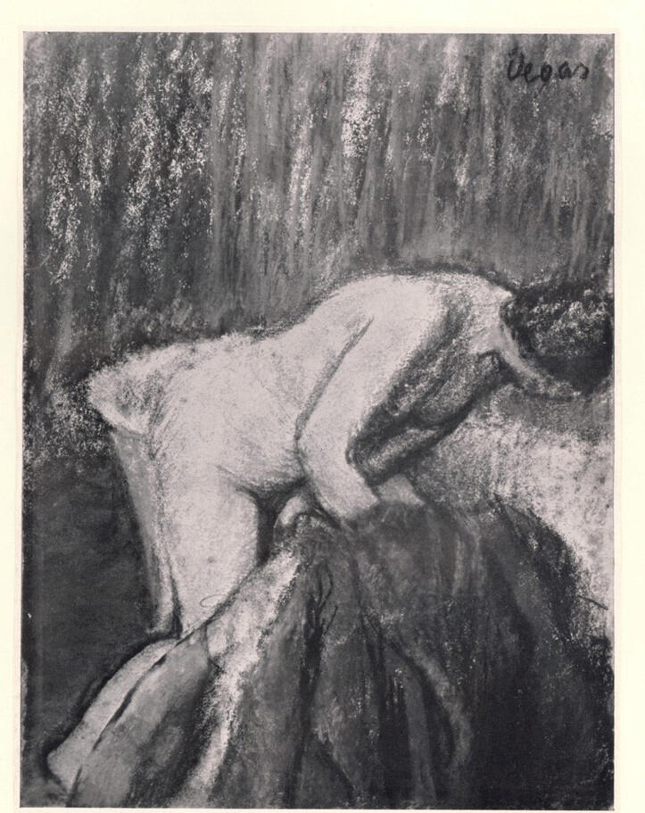 Anonimo , Degas, Edgar - sec. XIX - Femma à sa toilette , fronte