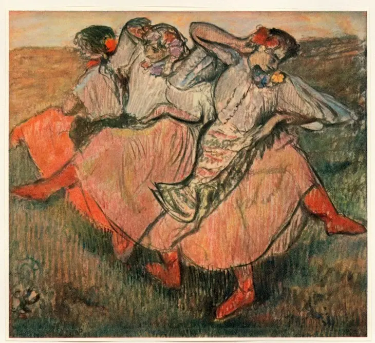 Anonimo , Degas, Edgar - sec. XIX - Danseuses russes , fronte
